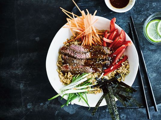 Boeuf mariné façon bulgogi coréen