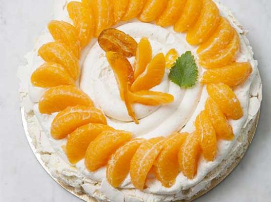 Pavlova aux mandarines