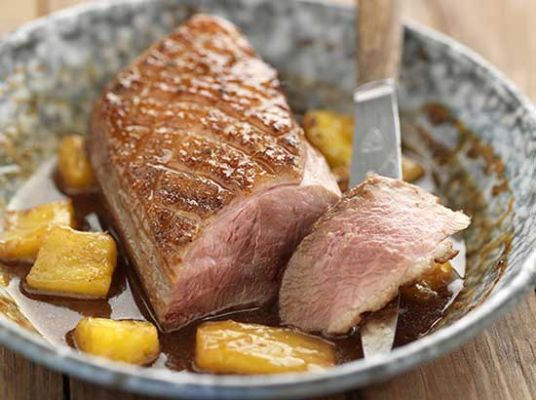 Magrets grillés à l’ananas
