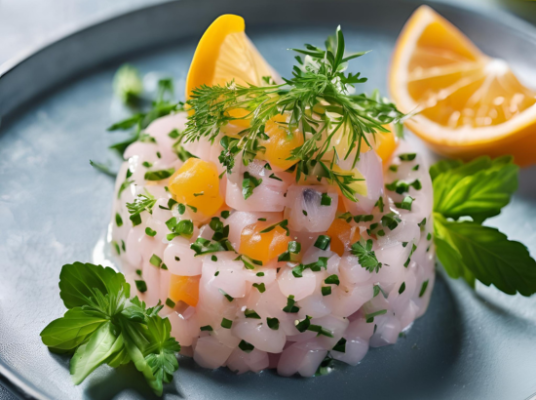 Tartare de Daurade aux Agrumes et Herbes Fraîches