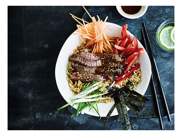 Boeuf mariné façon bulgogi coréen