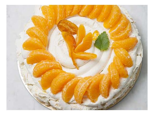 Pavlova aux mandarines