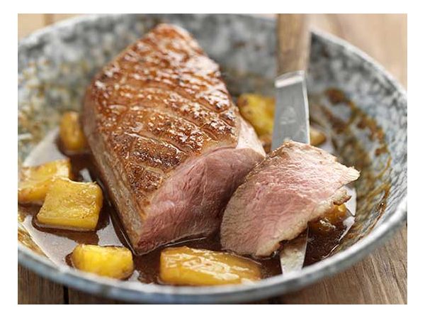 Magrets grillés à l’ananas