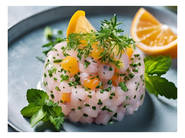 Tartare de Daurade aux Agrumes et Herbes Fraîches