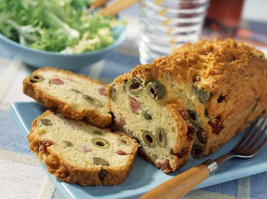 Cake jambon olives sans gluten