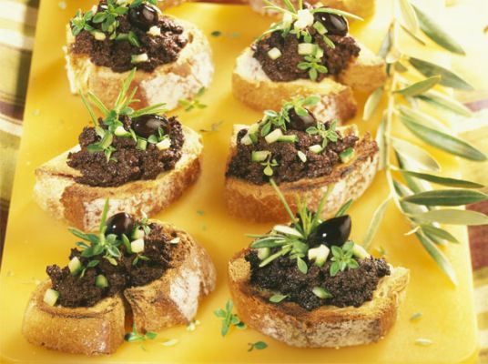 Croquants à la tapenade
