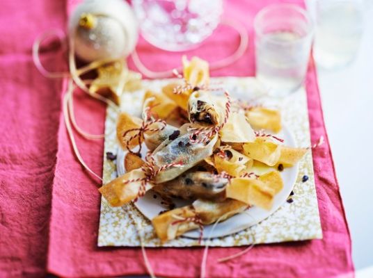 Bonbons croustillants au foie gras et aux figues