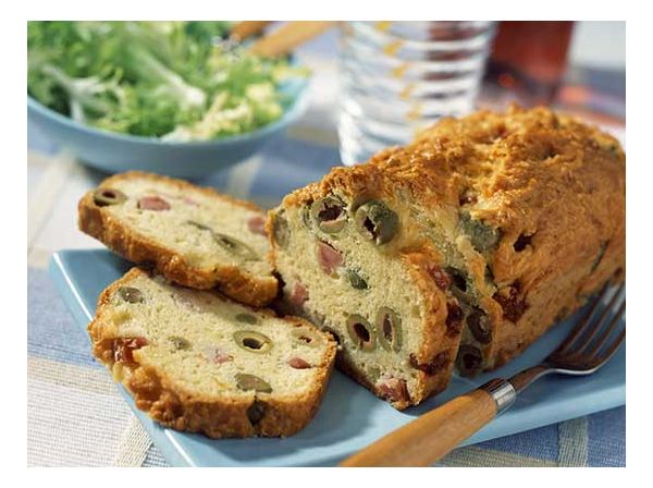 Cake jambon olives sans gluten