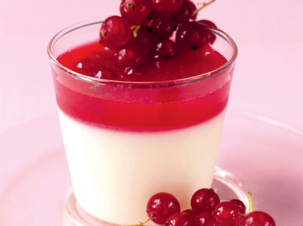 Panna cotta à la groseille