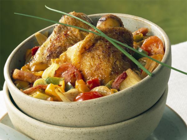 Poulet basquaise