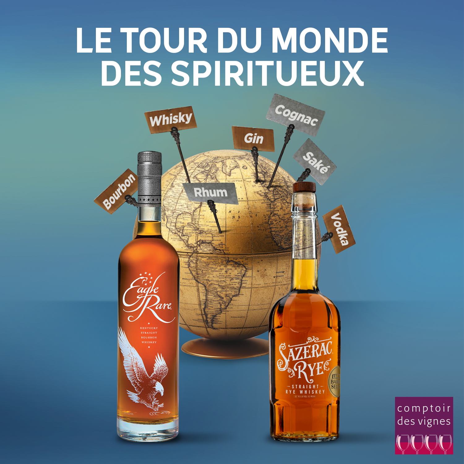 Tour du monde des spiritueux - Whisky, Rhum, Saké, Gin